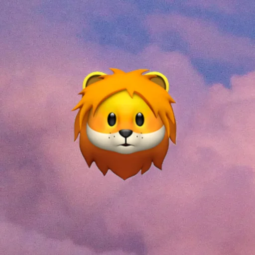 emoji in the sky  sticker 🦁