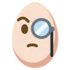 Egg emoji 🧐
