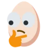 Egg emoji 🫤