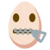 Egg emoji 🤐