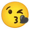 Telegram emoji «black» 😘