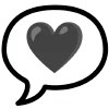 Telegram emoji «black» 💬