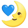 blue  emoji 🌛
