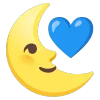 blue  emoji 🌜
