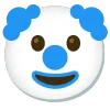 blue  emoji 🤡