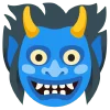 blue  emoji 👹