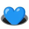 blue  emoji 🕳