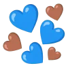 blue  emoji 🤎