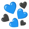blue  emoji 🖤