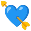 blue emoji 💘