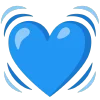 blue emoji 💓
