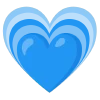 blue  emoji 💗