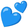blue  emoji 💕