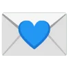blue  emoji 💌
