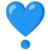 blue  emoji ❣️