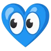 blue  emoji 👀