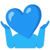 blue  emoji 🤷