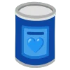 blue  emoji 🥫