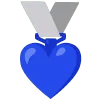 blue emoji 🥈