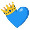 blue  emoji 👑