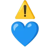 blue emoji ⚠️