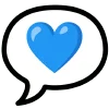 blue  emoji 💬