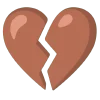 brown emoji 💔