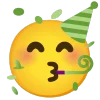 green emoji 🥳