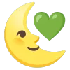 green emoji 🌜
