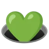 green emoji 🕳