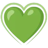 green emoji ❤️‍🔥
