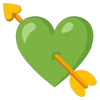 green emoji 💘