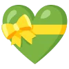 green emoji 💝