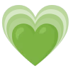 green emoji 💗