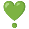 green emoji ❣️