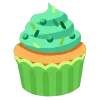 green emoji 🧁