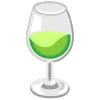green emoji 🍷
