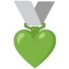 green emoji 🥈