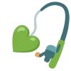 green emoji 🎣