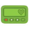 green emoji 📟