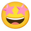 pink  emoji 🤩