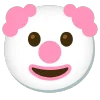 pink  emoji 🤡