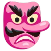 pink  emoji 👺