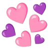 Telegram emoji «pink» 💜