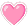 Telegram emojisi «pink» 💓