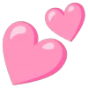 Telegram emojisi «pink» 💕
