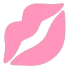 Эмодзи Telegram «pink» 💋