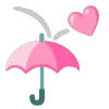 pink emoji ☔️