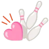 Telegram emoji «pink» 🎳