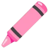 Емодзі Telegram «pink» 🖍